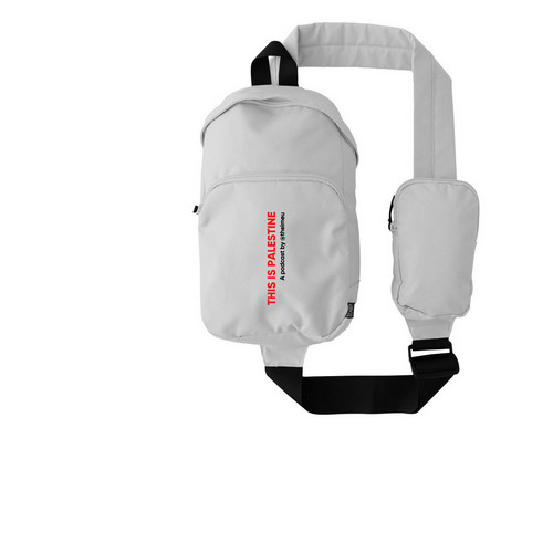 This Is Palestine sling, a White Grove Sling Bag