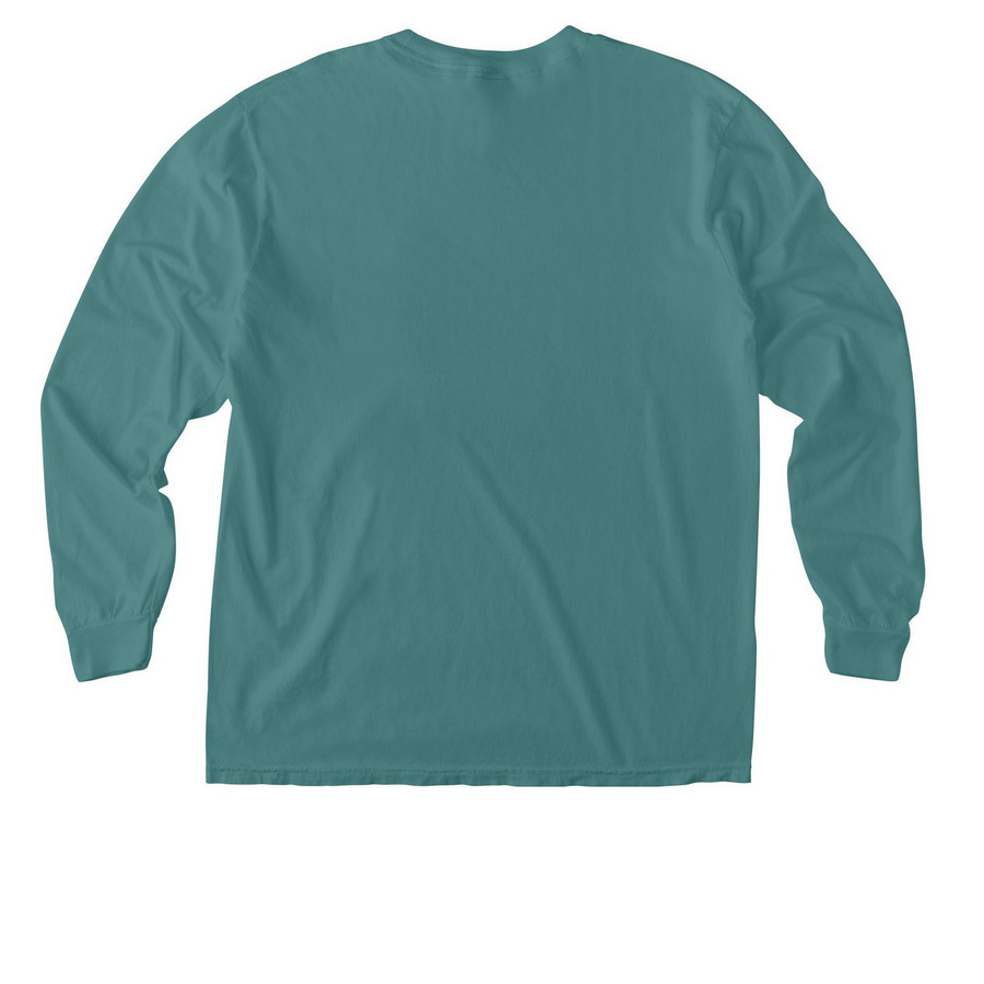 sunflower pocket tee, a Seafoam Comfort Colors Long Sleeve Pocket Tee (back-view)