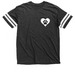 ASK ME ABOUT MY FOSTER (for dogs & Cats), a Vintage Smoke / White Football Jersey Tee