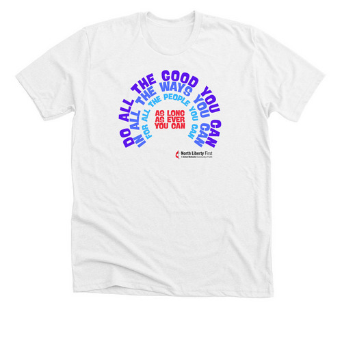 Do All The Good You Can, a Solid White Blend Premium Unisex Tee