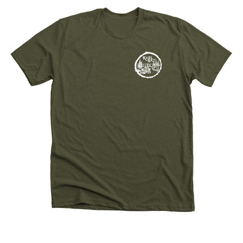 Summer Again Tee, a Heather Military Green Premium Unisex Tee