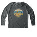 UV Protection, a Dark Smoke Grey UV Performance Long Sleeve Hoodie (back-view)