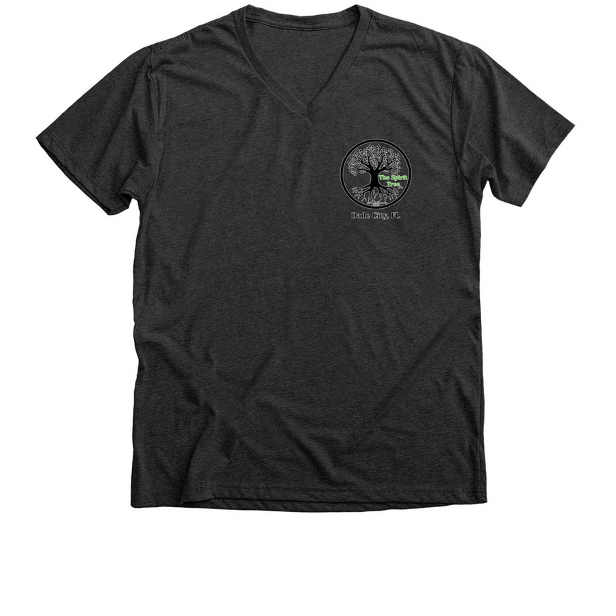 The Spirit Tree Inc - Fox, a Dark Grey Heather Premium V-Neck Tee