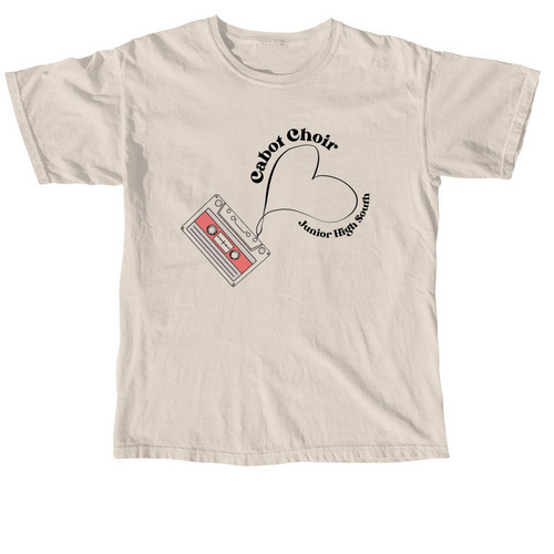 Cassette <3, a Ivory Comfort Colors Unisex Tee