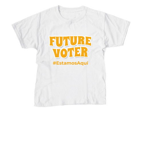 Estamos Aqu? Yellow Youth, a White Youth Unisex Tee