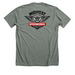 Midwest "Crane might work", a Deep Heather Premium Unisex Tee (back-view)