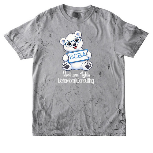 Northern Lights BCBA, a Smoke Comfort Colors Colorblast Tee