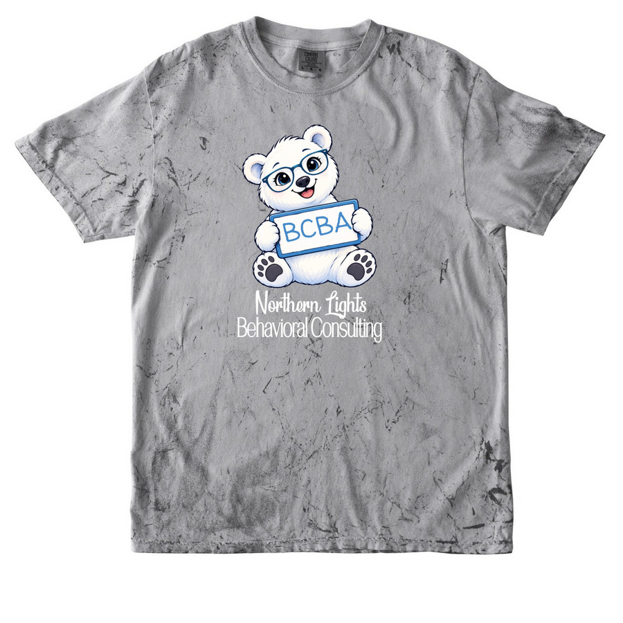Northern Lights BCBA, a Smoke Comfort Colors Colorblast Tee