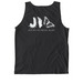 Begin Again T-Shirt, a Black Comfort Colors Tank Top (back-view)