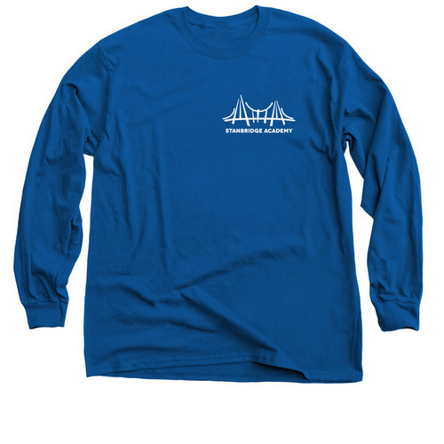 Classic Stanbridge Logo, a Royal Blue Classic Long Sleeve Tee