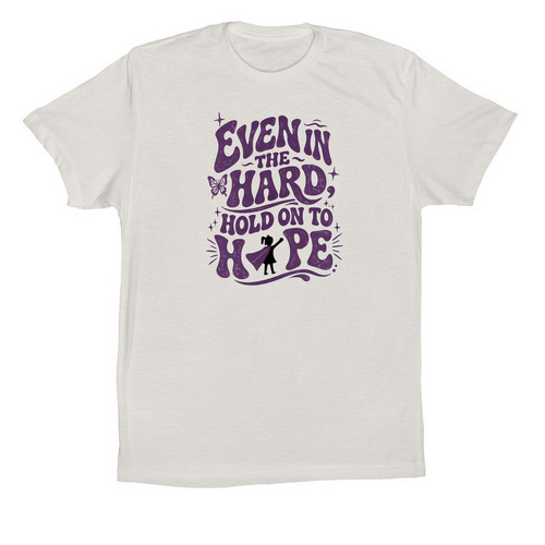 Hold On To Hope, a Vintage White Premium Cotton Tee