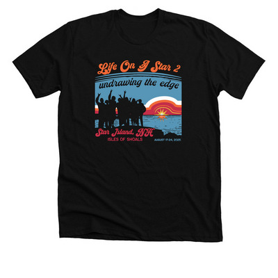 LOAS 2 East Rock Sunrise, a Solid Black Blend Premium Unisex Tee