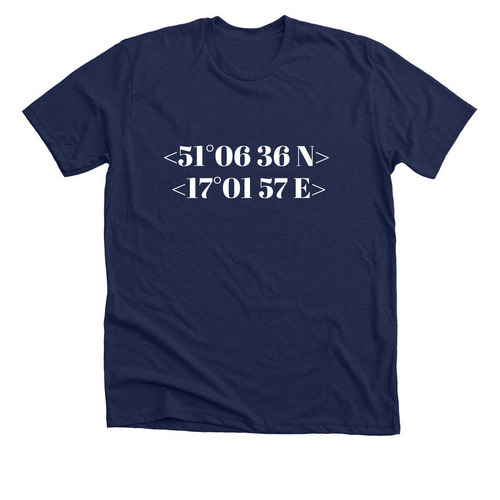 Wroclaw, a Solid Navy Blend Premium Unisex Tee