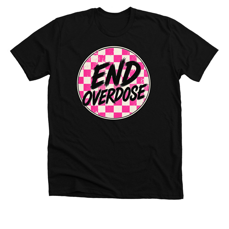 END OVERDOSE, a Solid Black Blend Premium Unisex Tee