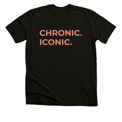 Chronic. Iconic. tee, a Solid Black Blend Premium Unisex Tee