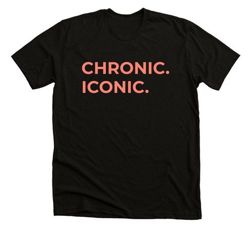 Chronic. Iconic. tee, a Solid Black Blend Premium Unisex Tee
