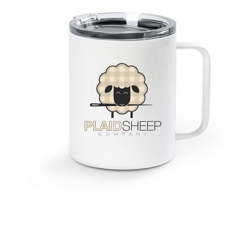 Insulated Mugs, a White Stainless Steel Travel Mug