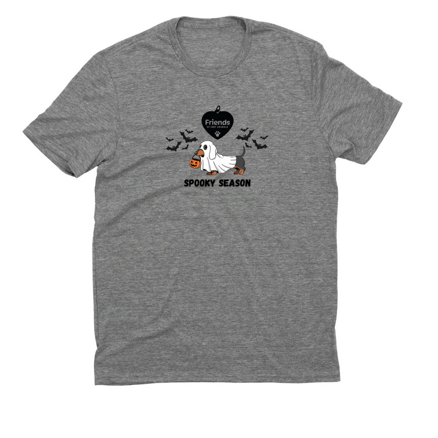 Spooky Season at IACS, a Aluminum Grey Allmade Eco Triblend Unisex Tee