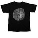 Tree Ring / Fingerprint - white ink, a Black Comfort Colors Unisex Tee