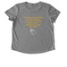 Childhood Cancer Awareness, a Aluminum Grey Allmade Eco Triblend Women?s Scoop Neck Tee (back-view)