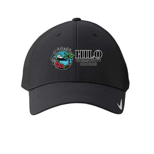 Hilo Community Chorus Hats, a Anthracite Printed Nike Dri-FIT Legacy Performance Cap