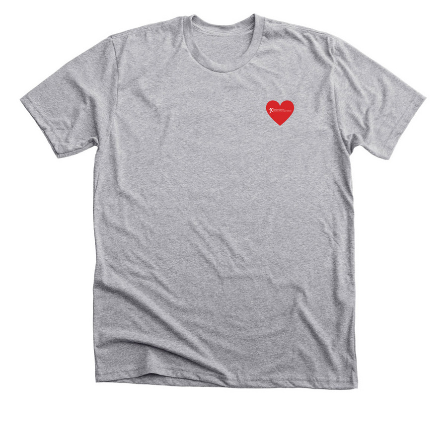 I Love Someone with DCC, a Athletic Heather Premium Unisex Tee