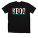 KBOO T-shirt: Deco Logo, a Solid Black Blend Premium Unisex Tee