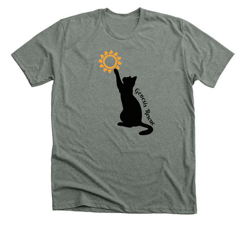 Genesis Cat, a Deep Heather Premium Unisex Tee