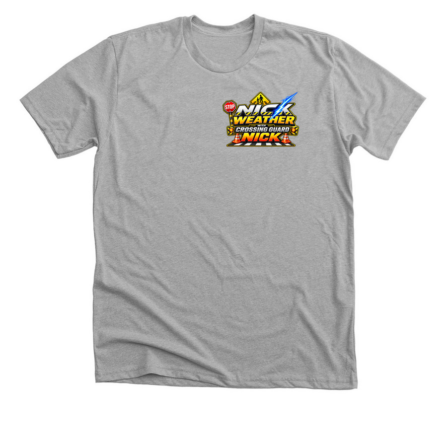 nick weather crossing guard&nbsp;, a Athletic Heather Premium Unisex Tee
