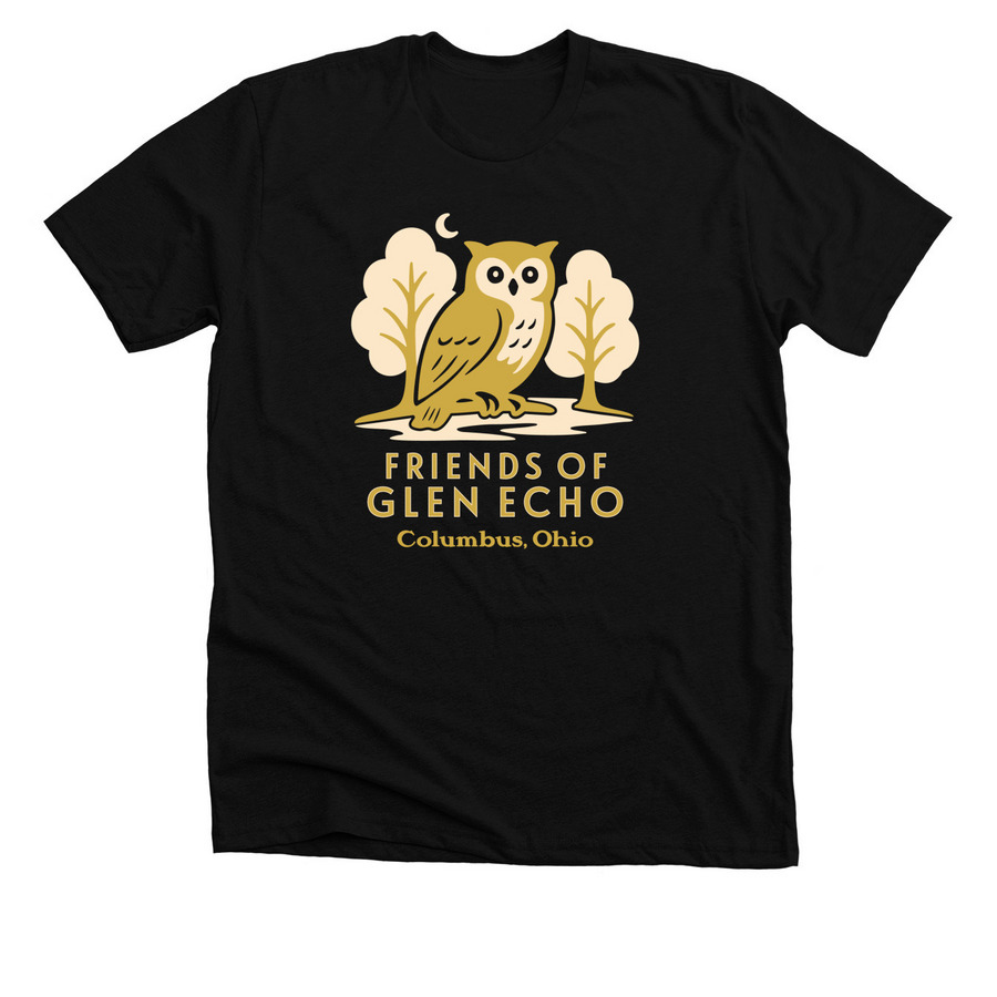 Friends of Glen Echo - Butter Yellow, a Solid Black Blend Premium Unisex Tee