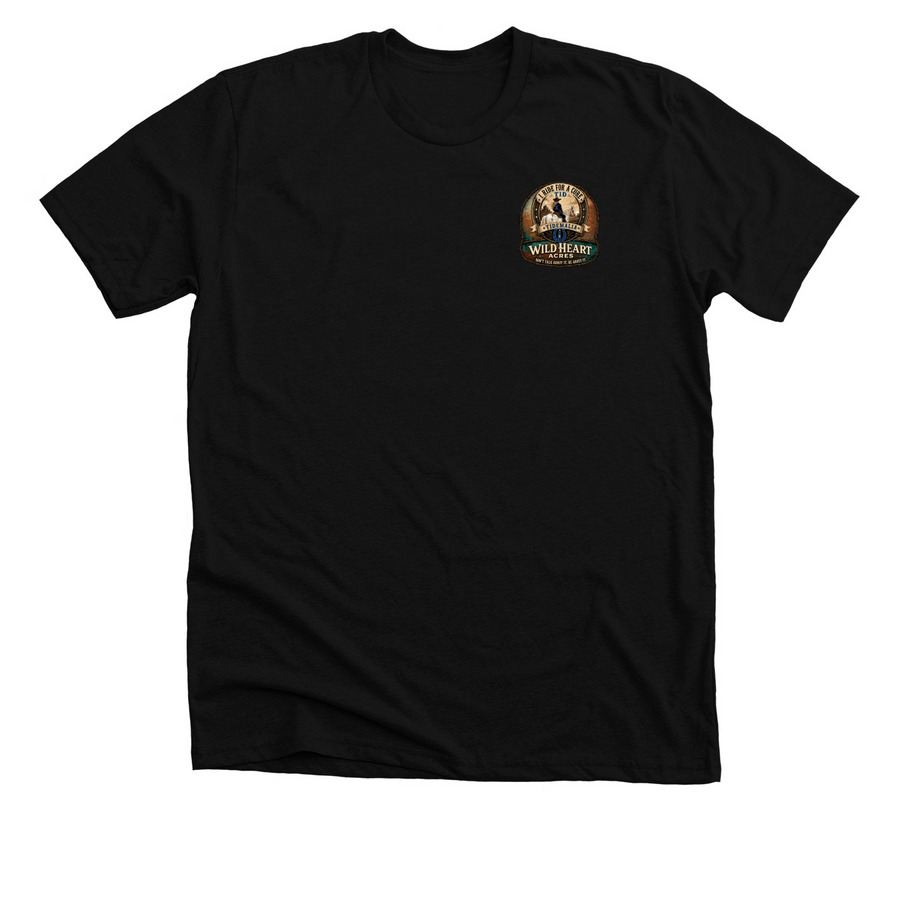 Alix Shirt, a Solid Black Blend Premium Unisex Tee