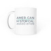 Historians: Look out behind you! - Mug, a White Coffee Mug (back-view)