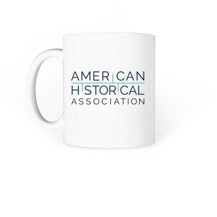 Historians: Look out behind you! - Mug, a White Coffee Mug (back-view)