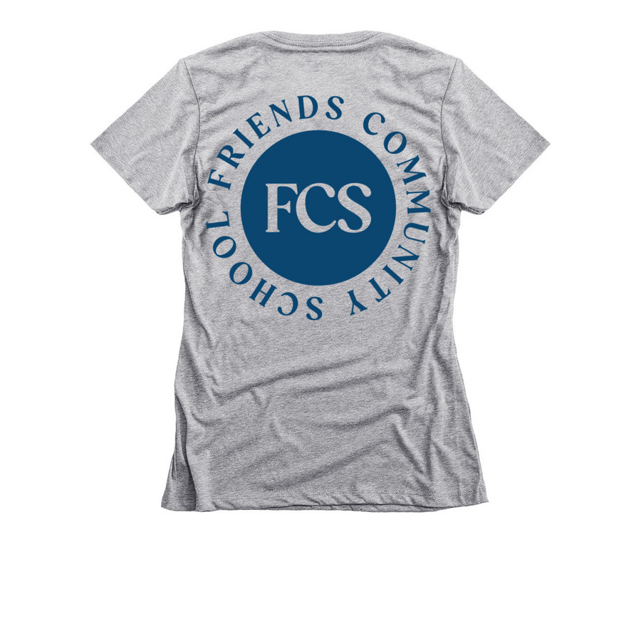 FCS Double Take Indigo (Adult), a Dark Heather Grey Women's Slim Fit Tee (back-view)