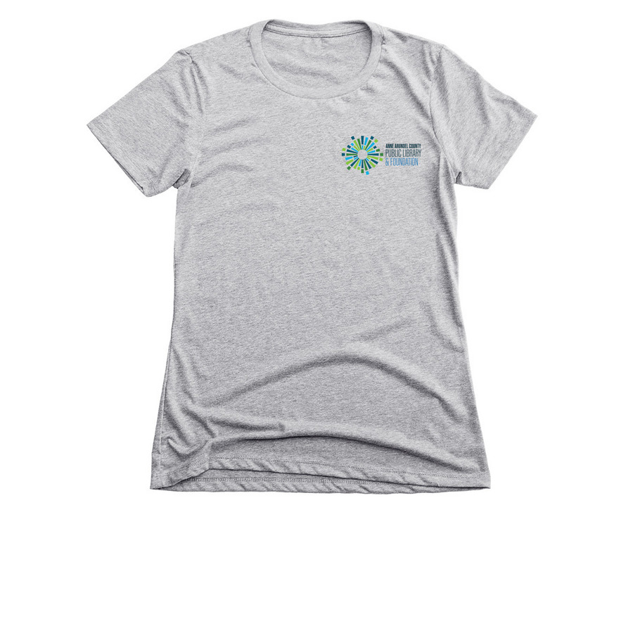 AACPL Logo Apparel, a Dark Heather Grey Women's Slim Fit Tee
