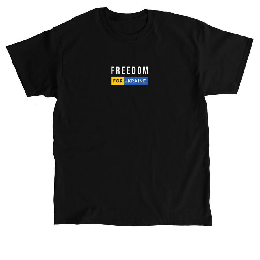 Freedom for Ukraine, a Black Classic Unisex Tee