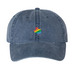 EQTX Ballcap, a Navy Printed Pigment Dye Baseball Cap