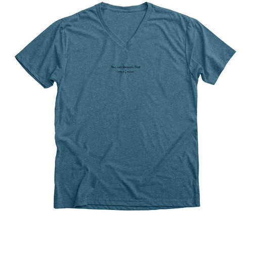 You can Unlearn That, a Heather Deep Teal Premium V-Neck Tee