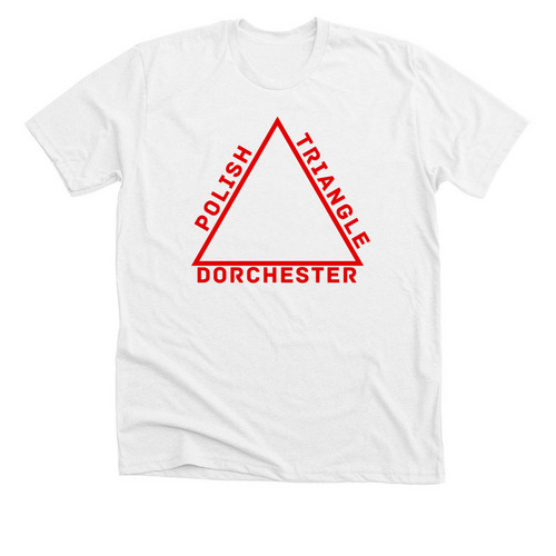 Polish Triangle - White, a Solid White Blend Premium Unisex Tee