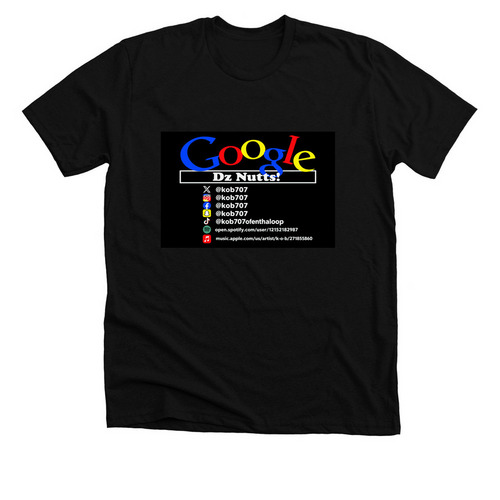 GOOGLE D?z NUTTS TEES & HOODIES, a Solid Black Blend Premium Unisex Tee