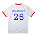 2026 team wyabeetus, a White/ Red Cotton Ringer Tee (back-view)