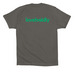 Love is More Powerful, a Asphalt Premium Cotton Tee (back-view)