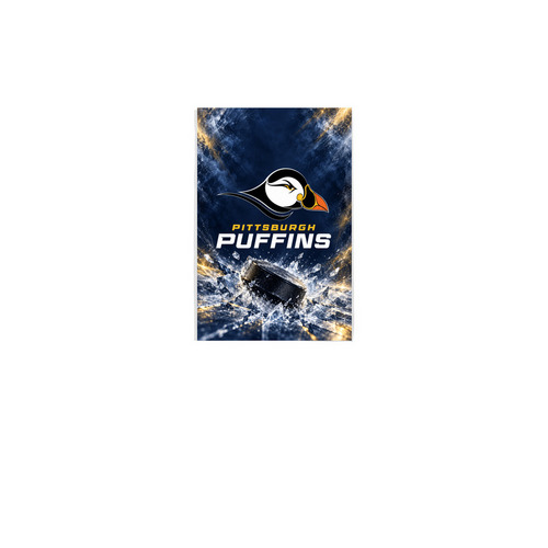 Pittsburgh Puffins Garden Flag, a White 12" x 18" Yard Flag