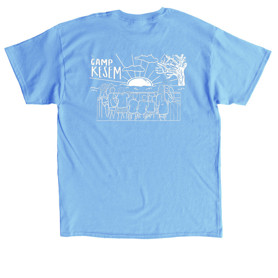 CAMP KESEM UNIT MERCH (sunset edition)!!!, a Carolina Blue Classic Unisex Tee (back-view)