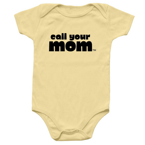call your mom?, a Banana Infant Onesie