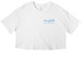 Knitfolk Tops, a White Women?s Cropped Cotton Tee