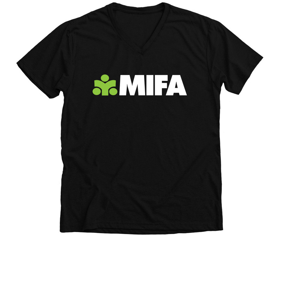 Tops - Black, a Solid Black Blend Premium V-Neck Tee