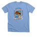 Fins to the Left, a Heather Carolina Blue Premium Unisex Tee