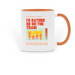 Where Would You Rather Be?, a Orange Two-Tone Ceramic Mug