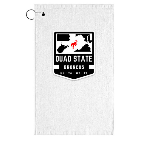 QSB Golf Towel, a White Golf Towel